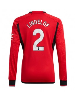 Manchester United Victor Lindelof #2 Replika Hemmakläder 2023-24 Långärmad